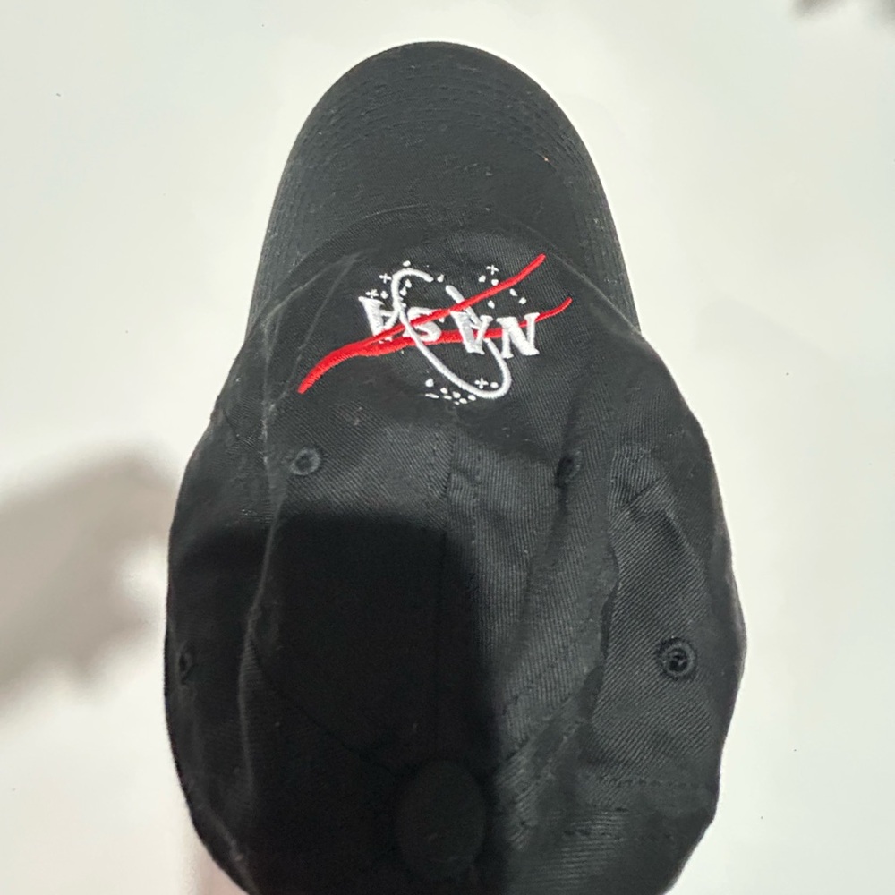 NASA Black Cap with Red Logo - Picture 5 of 14